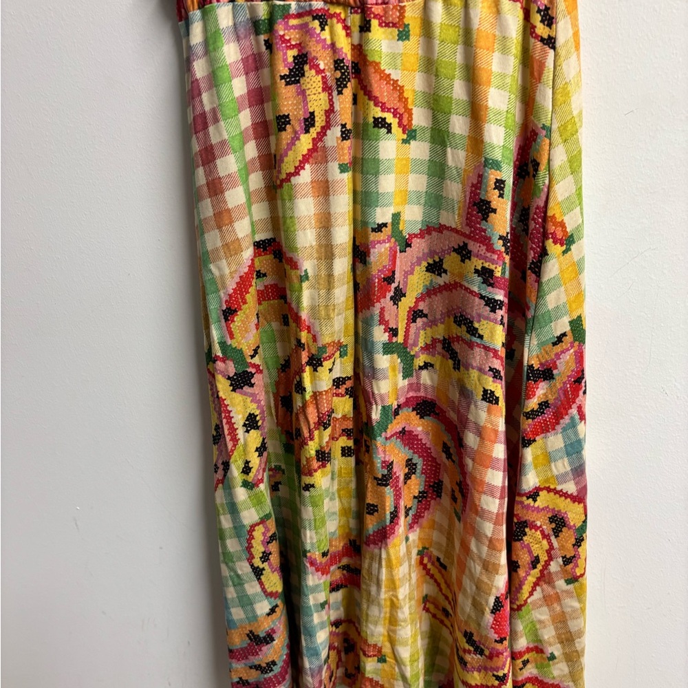 FARM Rio Multicolor A-Line Skirt size PP - Picture 5 of 5